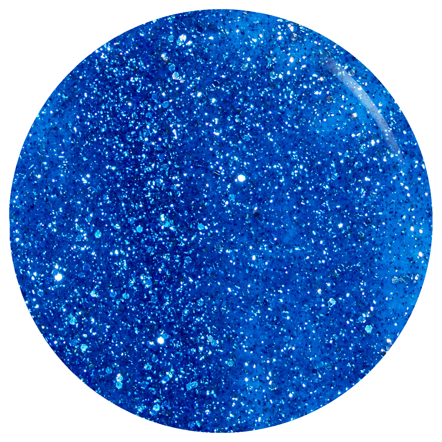 The Ocean Blue Glitter Gel Polish - Image 2
