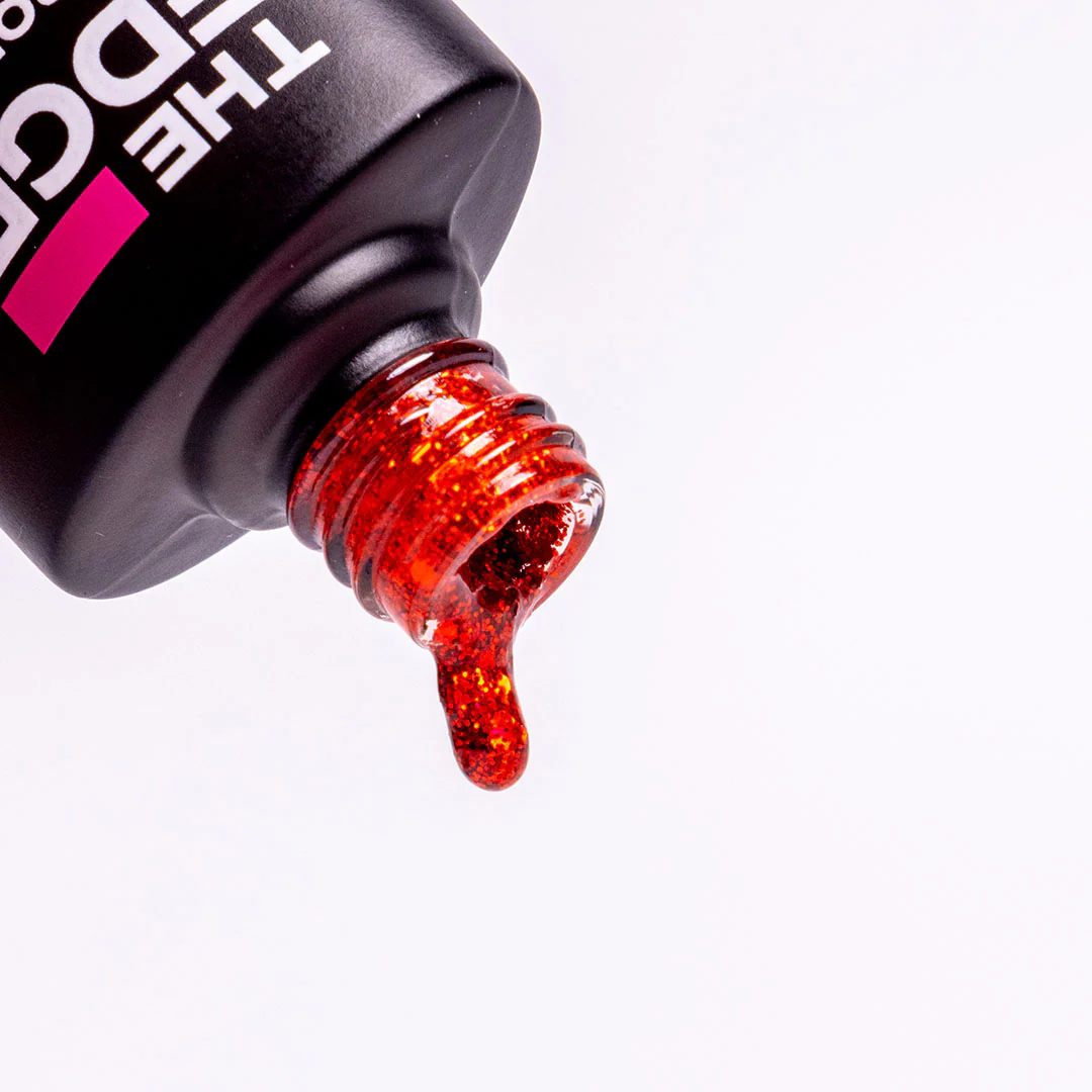 The Red Glitter Gel Polish - Image 4
