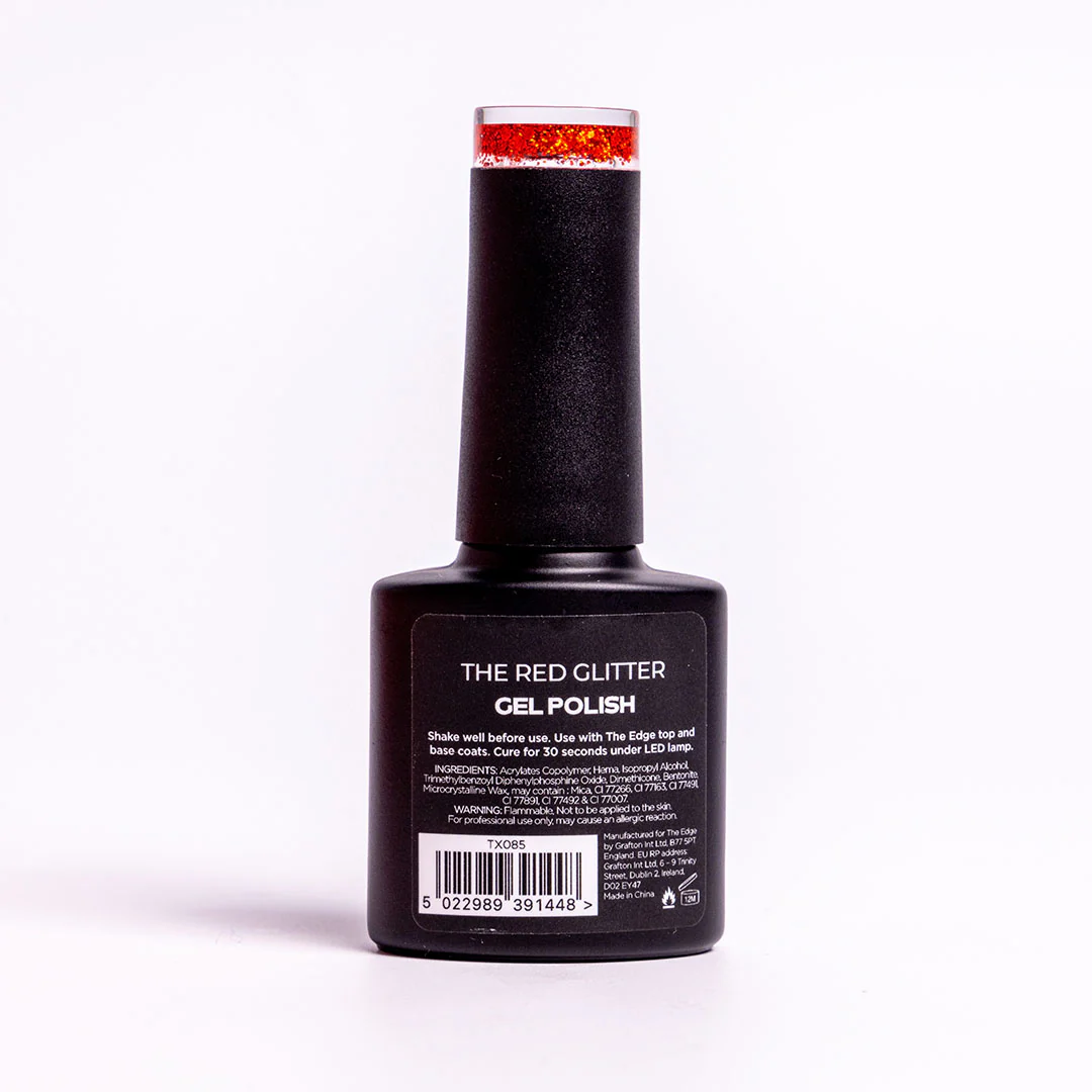 The Red Glitter Gel Polish - Image 7